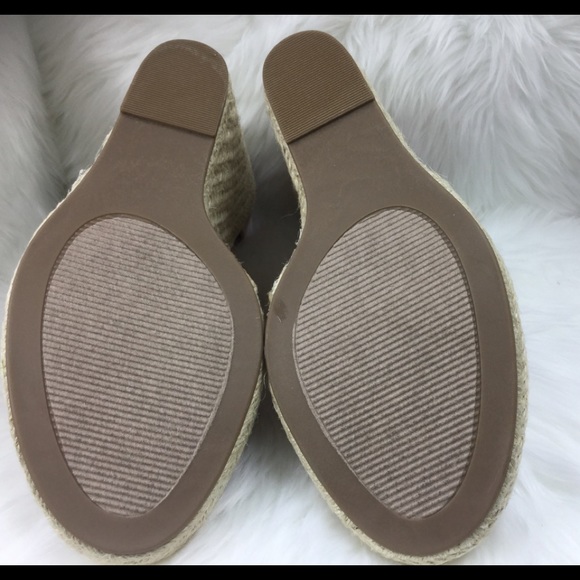 Blush/Pink  Scalloped Wedge Espadrilles - Picture 7 of 8